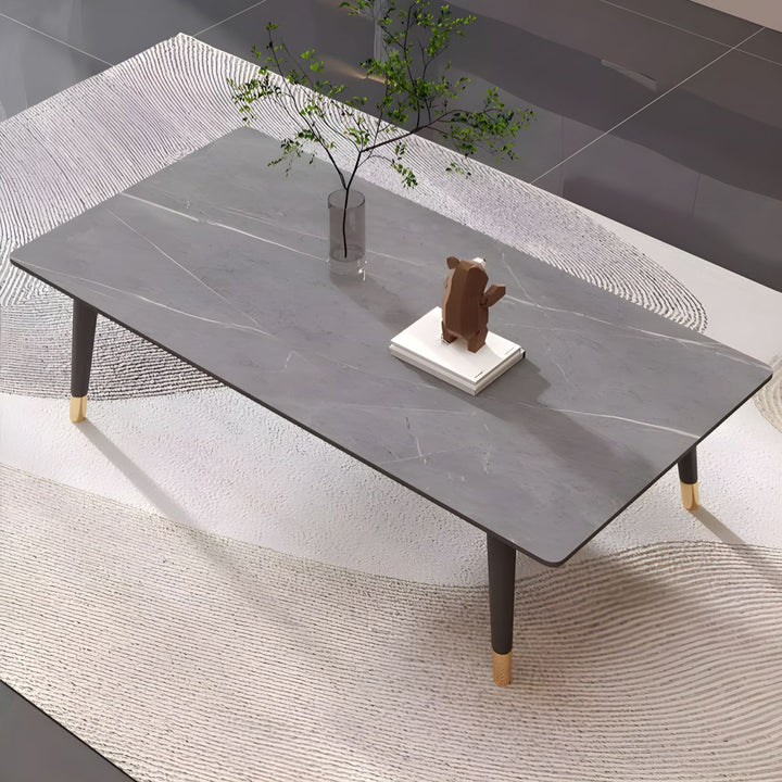 Sanvika Stainless Steel Frame Coffee Table for Living Room