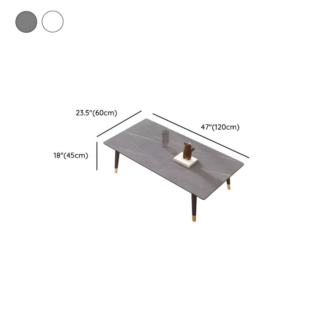 Sanvika Stainless Steel Frame Coffee Table for Living Room