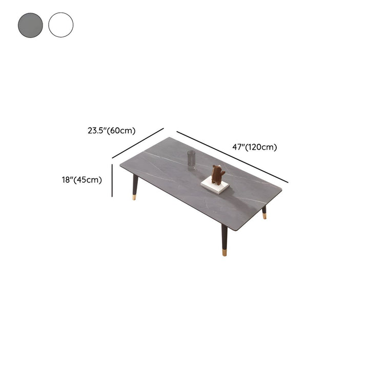 Sanvika Stainless Steel Frame Coffee Table for Living Room