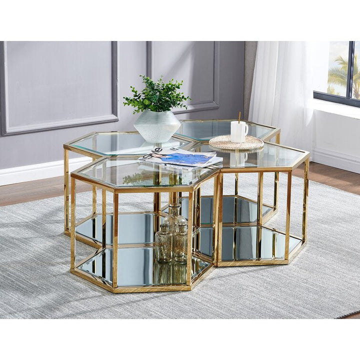 Anaya Metal Coffee Table For Living Room