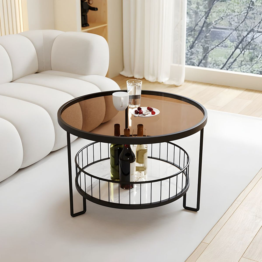 Tisya Stainless Steel Coffee Table for Living Room