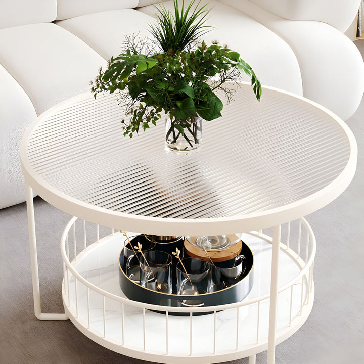 Tisya Stainless Steel Coffee Table for Living Room