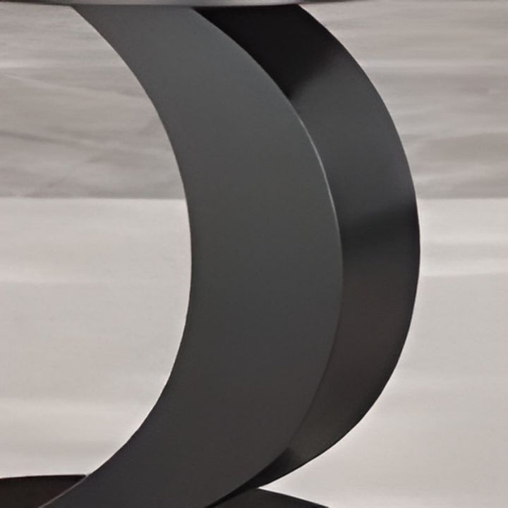 Aurora Stainless Steel Coffee Table | MDF Work | Ceramic Marble Top