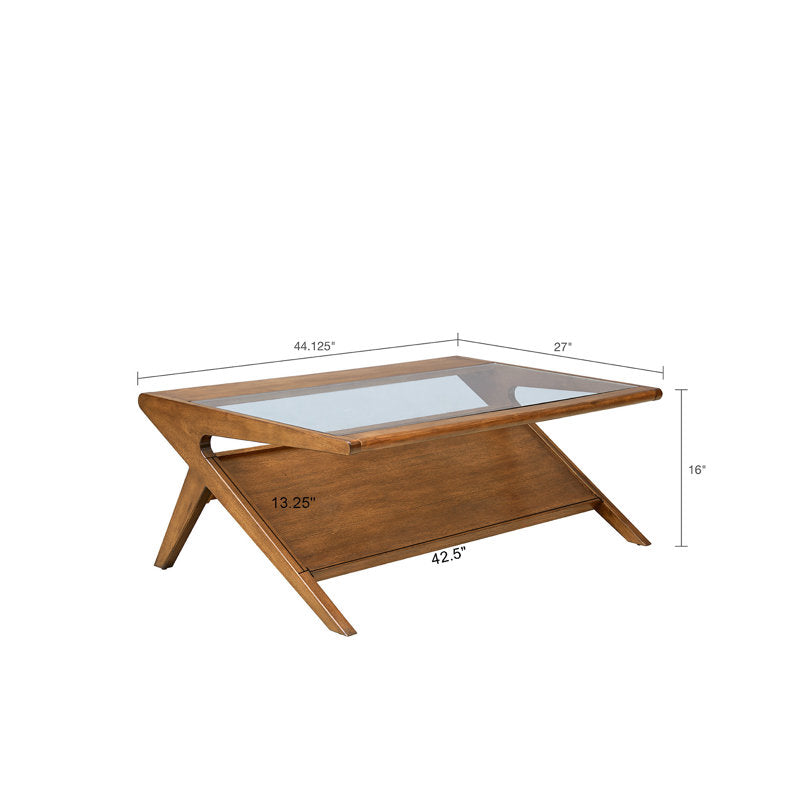Akash Solid Wood Coffee Table For Living Room