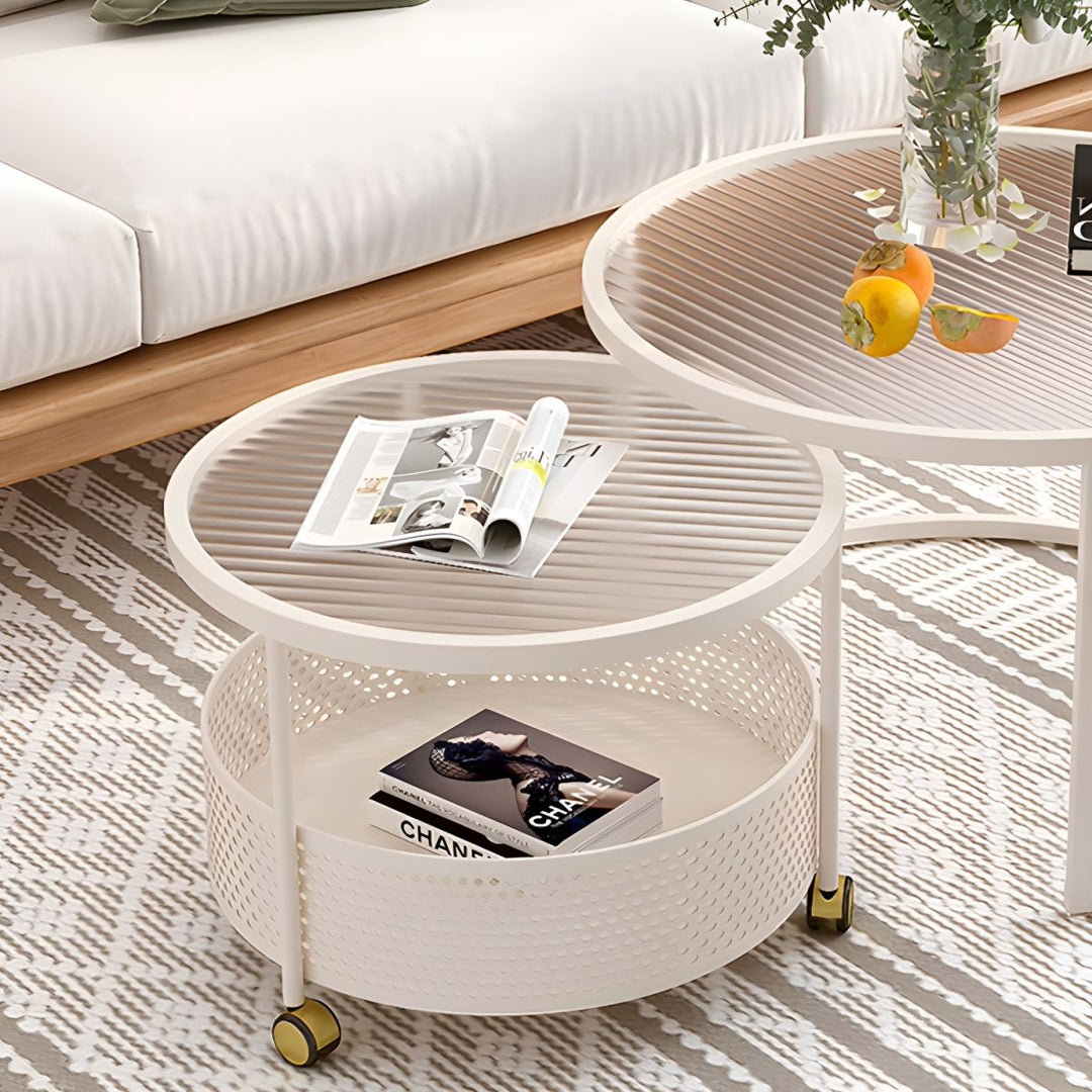 Parikshit Stainless Steel Frame Coffee Table for Living Room