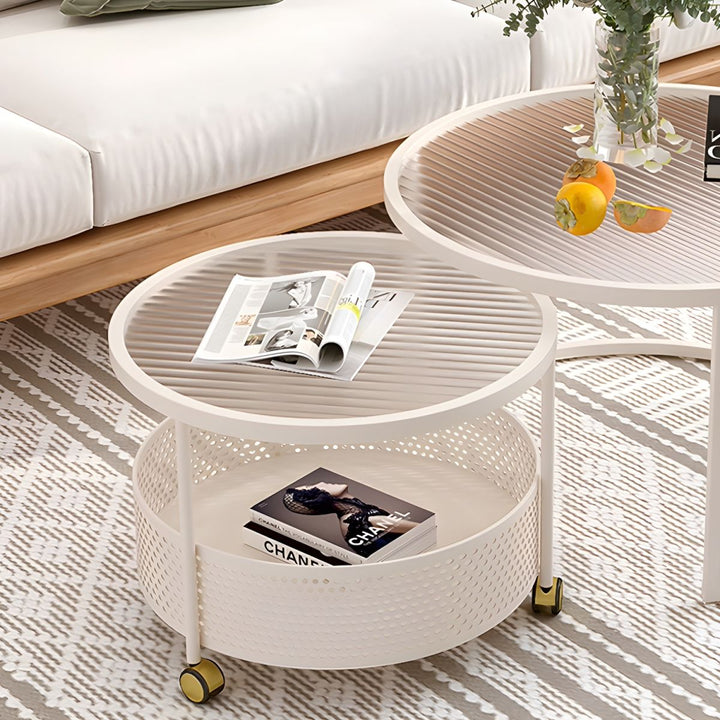Parikshit Stainless Steel Frame Coffee Table for Living Room
