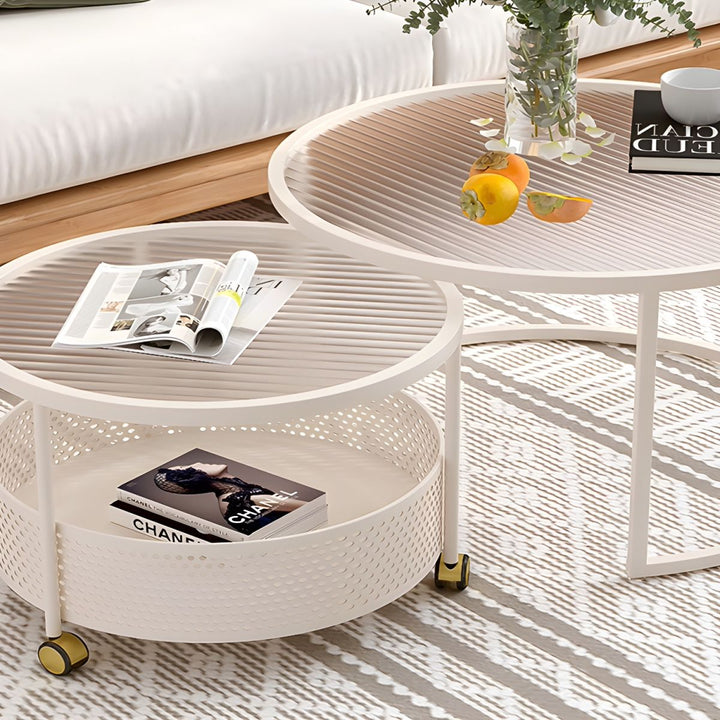 Parikshit Stainless Steel Frame Coffee Table for Living Room