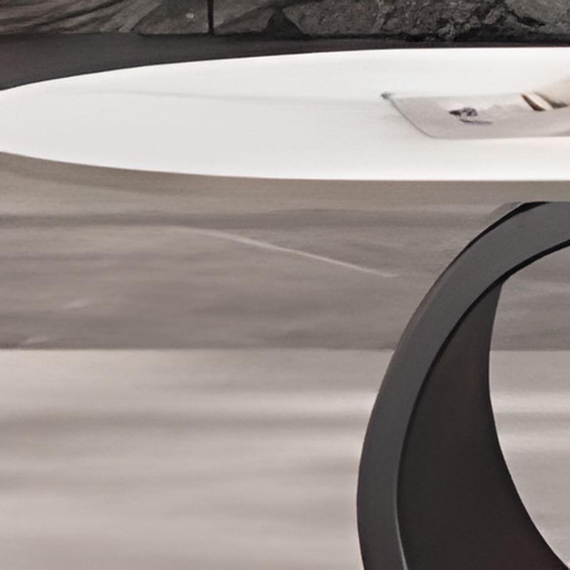 Aurora Stainless Steel Coffee Table | MDF Work | Ceramic Marble Top