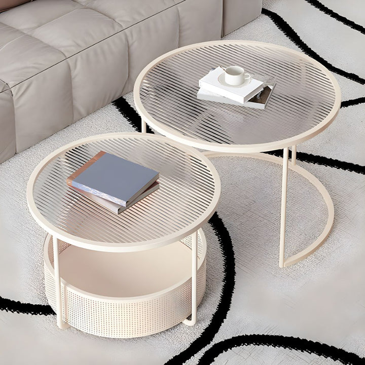 Ekisha Stainless Steel Coffee Table for Living Room
