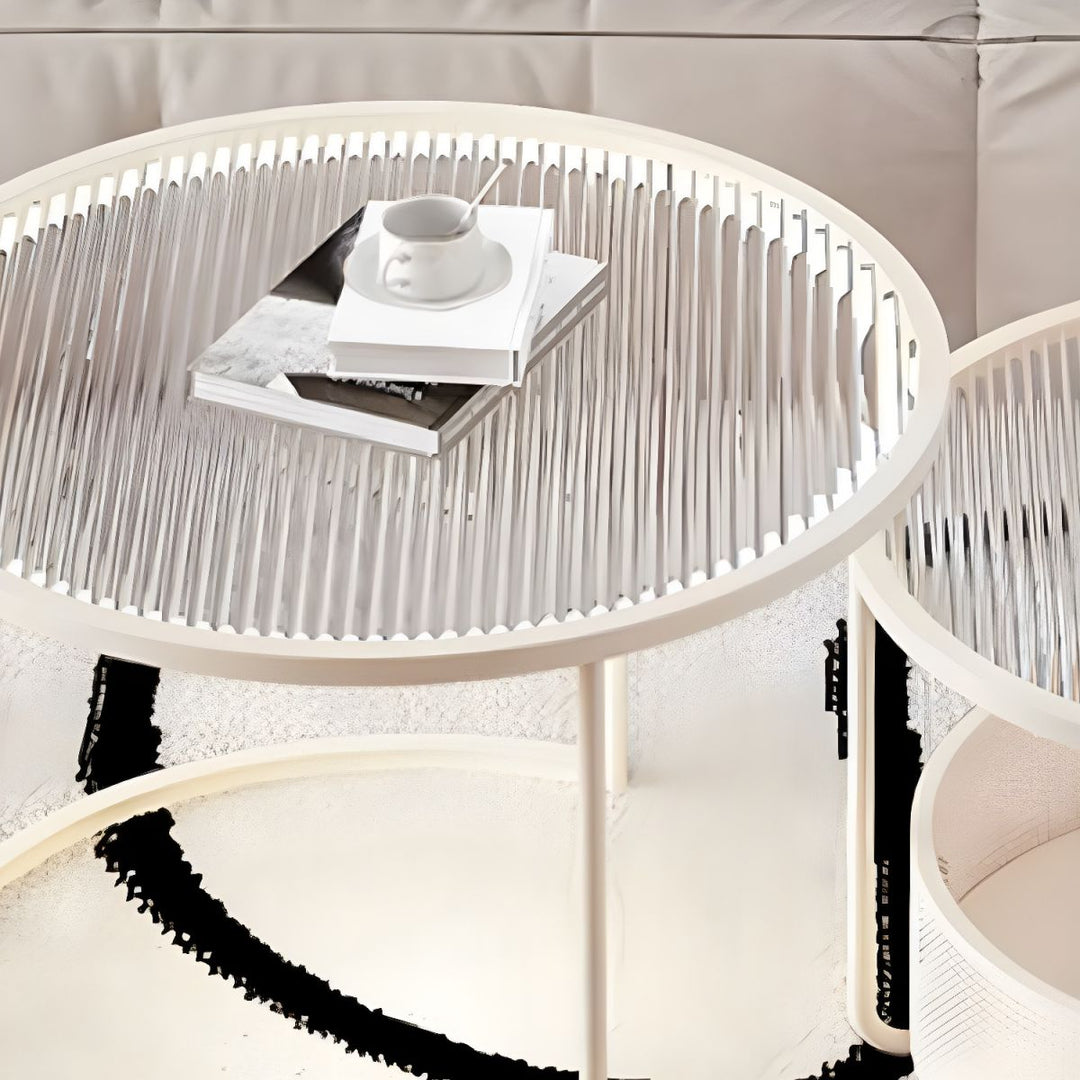 Ekisha Stainless Steel Coffee Table for Living Room