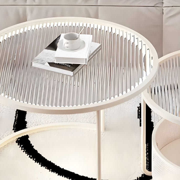 Ekisha Stainless Steel Coffee Table for Living Room