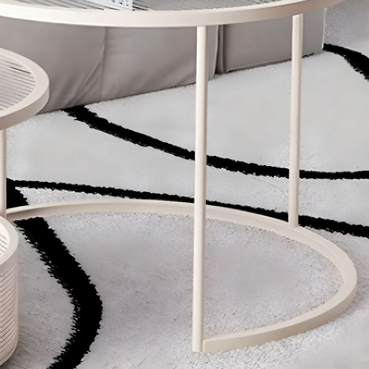 Ekisha Stainless Steel Coffee Table for Living Room