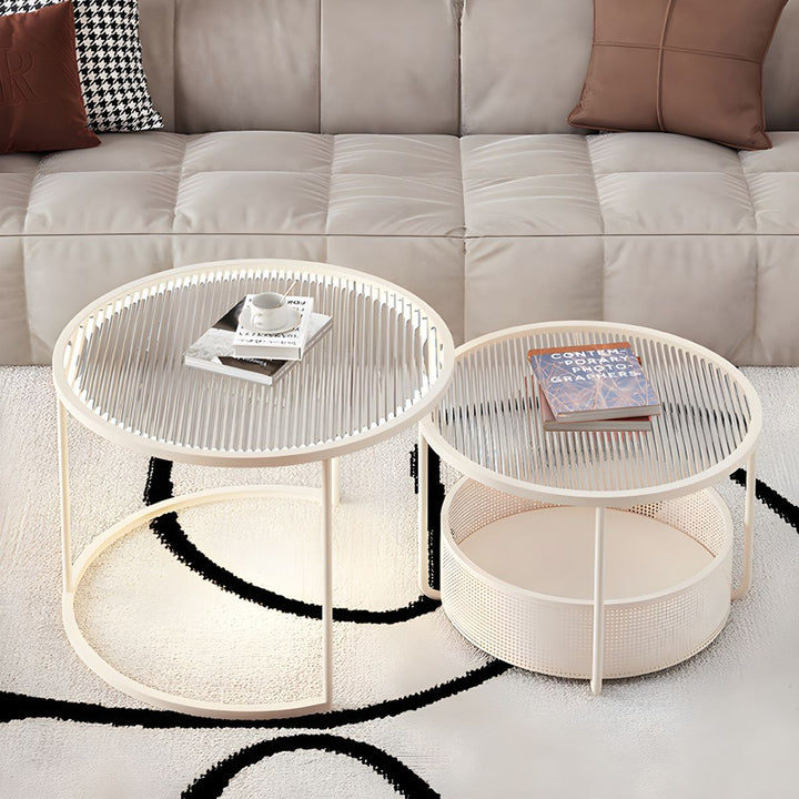 Ekisha Stainless Steel Coffee Table for Living Room