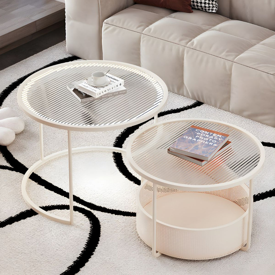 Ekisha Stainless Steel Coffee Table for Living Room