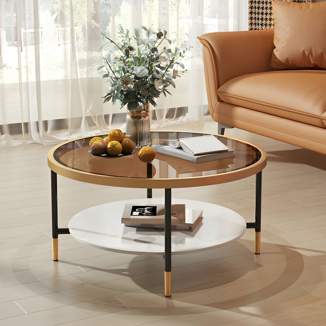 Sahil Stainless Steel Frame Coffee Table for Living Room