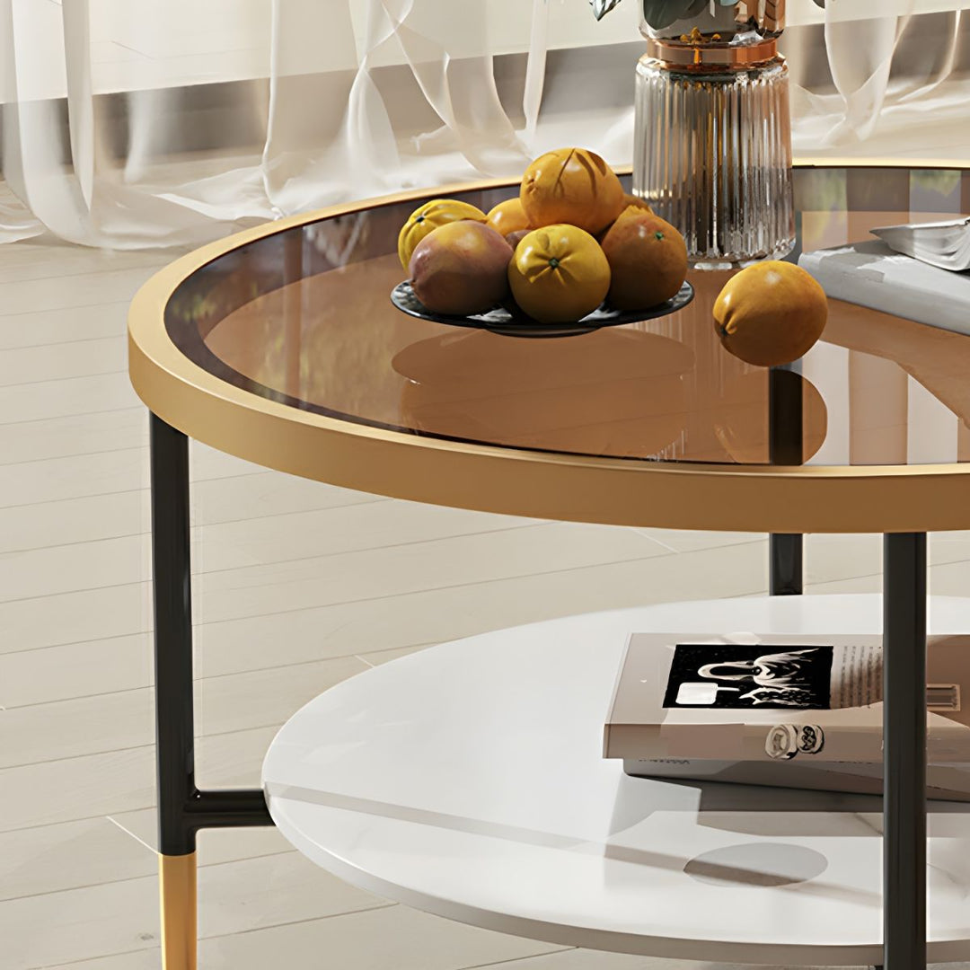 Sahil Stainless Steel Frame Coffee Table for Living Room