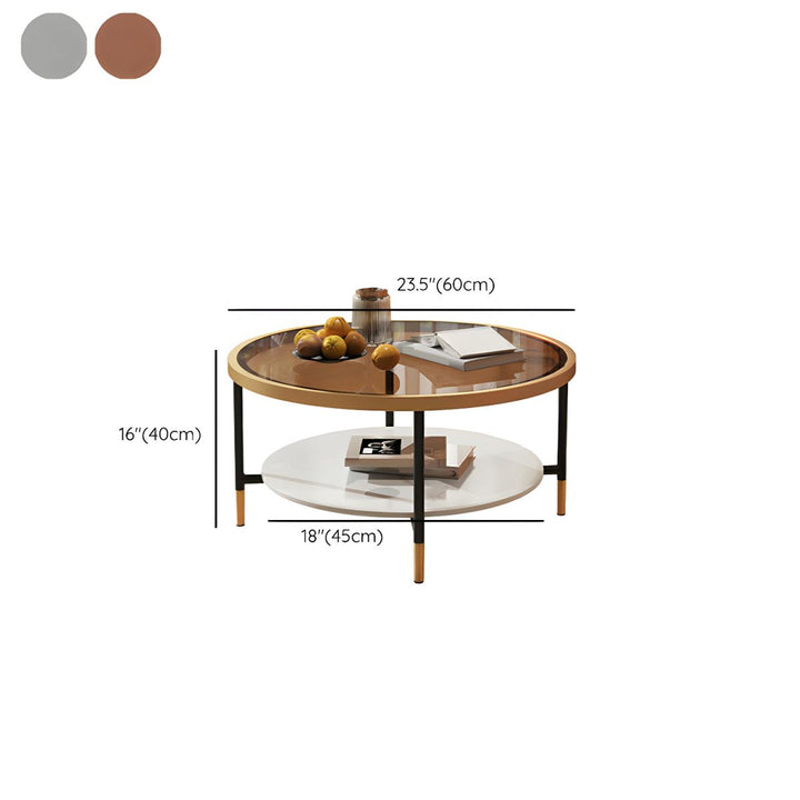 Sahil Stainless Steel Frame Coffee Table for Living Room