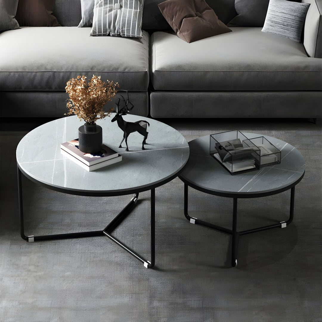 Tanay Stainless Steel Frame Coffee Table for Living Room