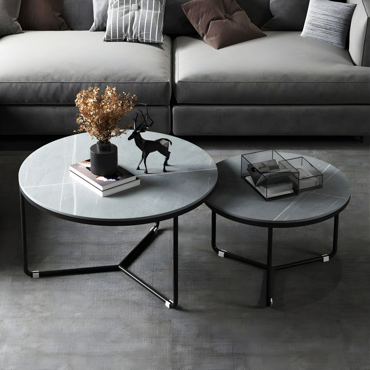 Vedant Stainless Steel Frame Coffee Table for Living Room