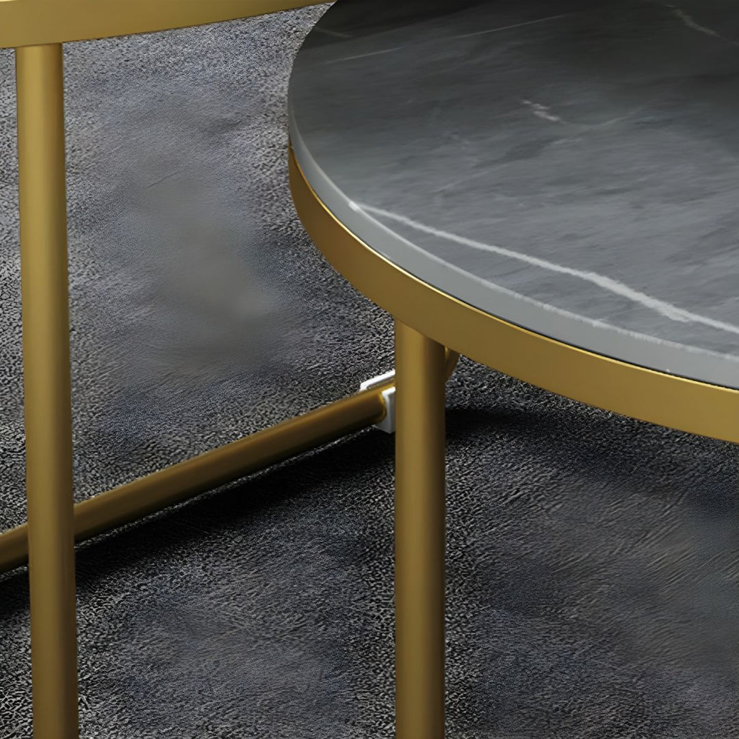 Vedant Stainless Steel Frame Coffee Table for Living Room