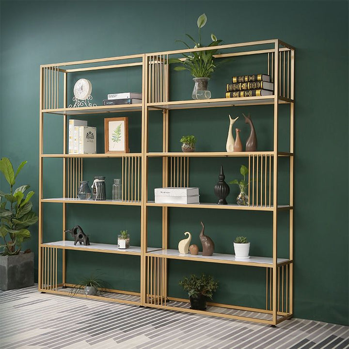 Agata Stainless Steel Frame Storage Shelves | Bookshelves