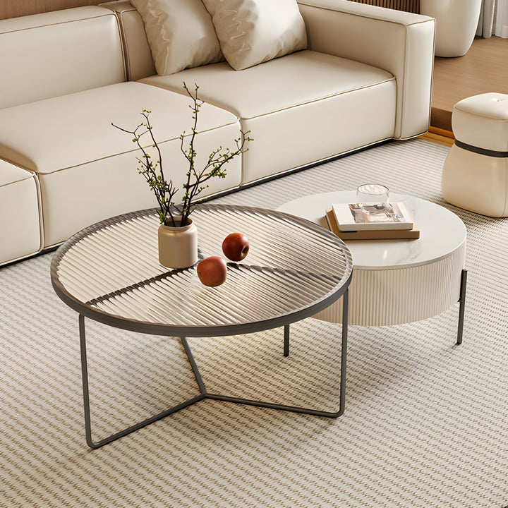 Fariya Stainless Steel Coffee Table for Living Room