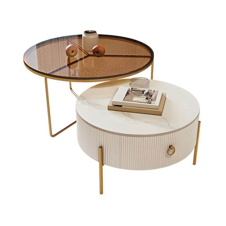 Fariya Stainless Steel Coffee Table for Living Room