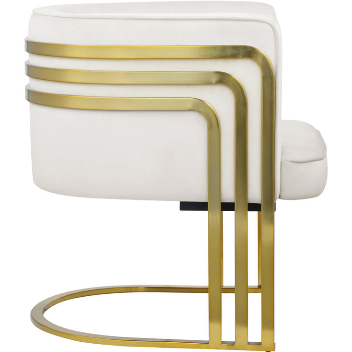 Leesha Metal and Fabric Arm Chair | Living Room Chair | Lounge Chair