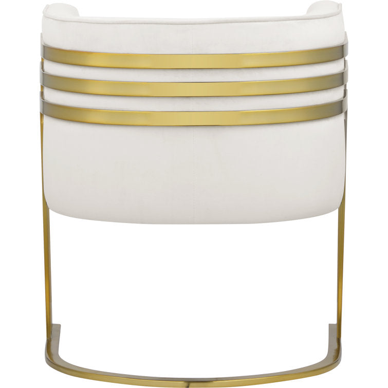 Leesha Metal and Fabric Arm Chair | Living Room Chair | Lounge Chair