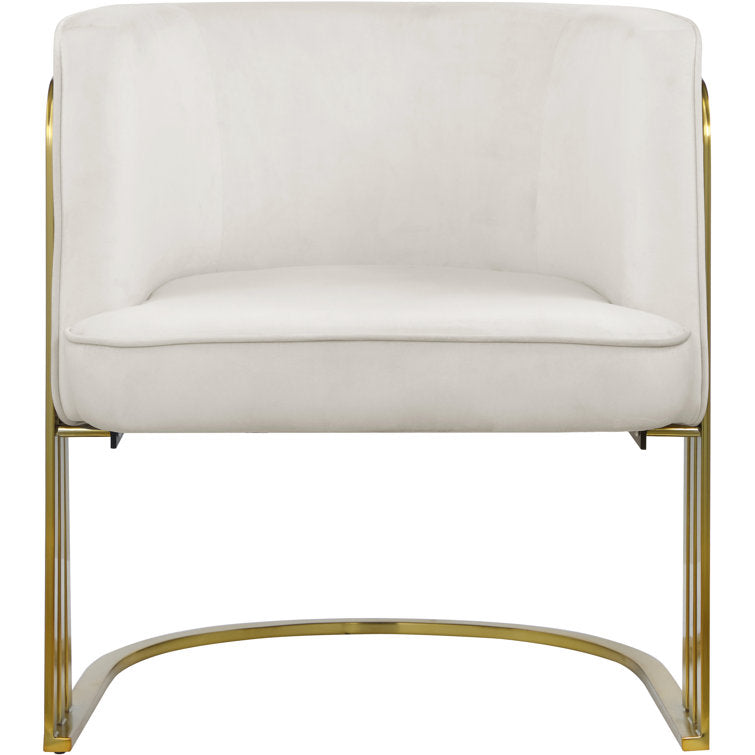 Leesha Metal and Fabric Arm Chair | Living Room Chair | Lounge Chair