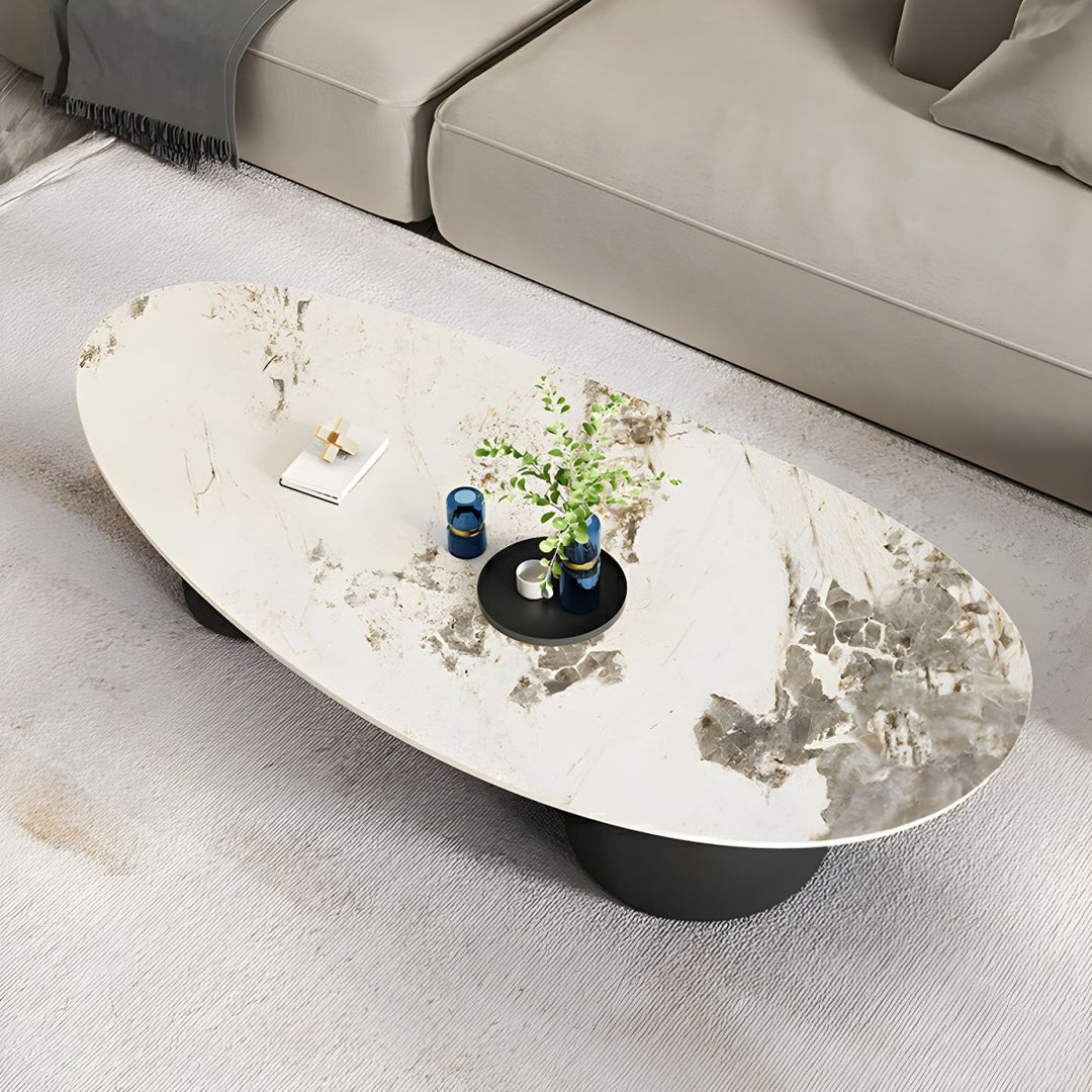 Grisha Stainless Steel Frame Coffee Table for Living Room
