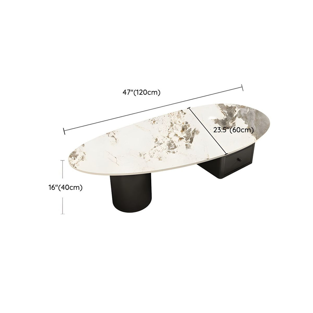 Grisha Stainless Steel Frame Coffee Table for Living Room