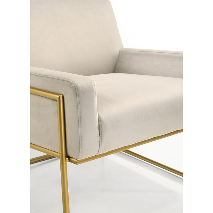 Shravi Metal and Fabric Arm Chair | Living Room Chair | Lounge Chair