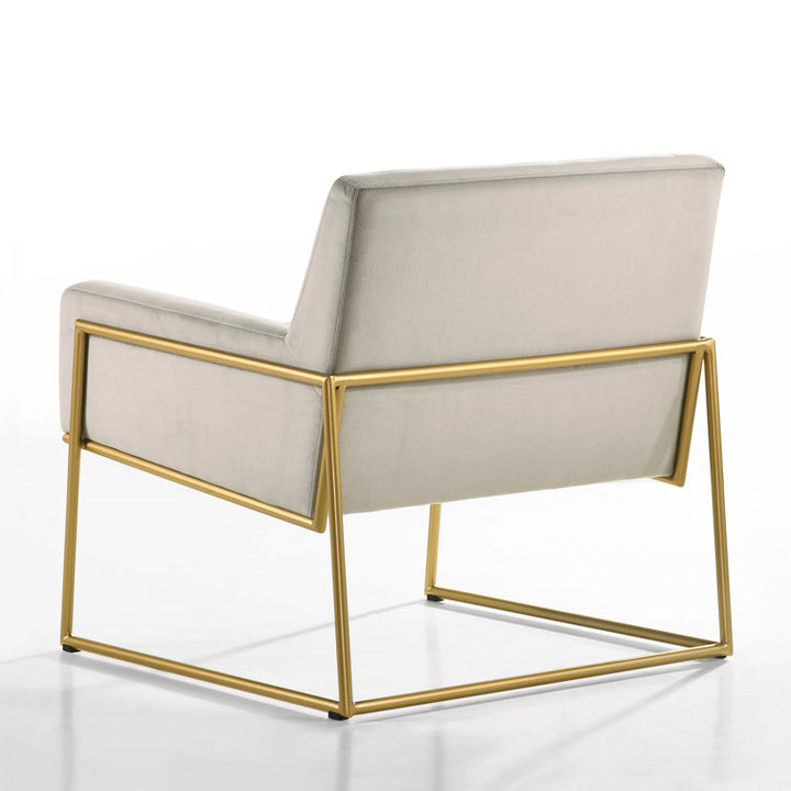 Shravi Metal and Fabric Arm Chair | Living Room Chair | Lounge Chair
