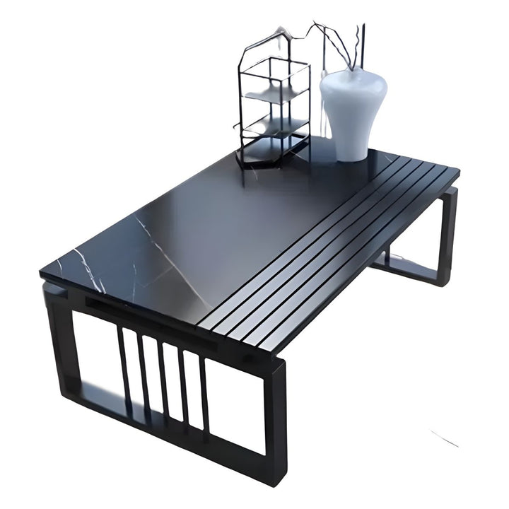 Arohi Stainless Steel Frame Coffee Table for Living Room