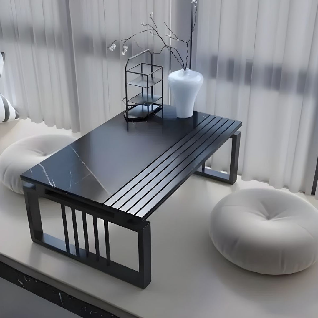 Arohi Stainless Steel Frame Coffee Table for Living Room