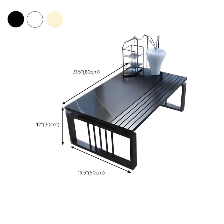 Arohi Stainless Steel Frame Coffee Table for Living Room