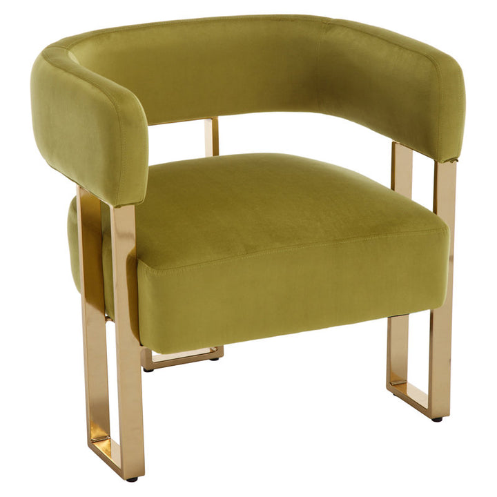 Aroosh Metal and Fabric Arm Chair | Living Room Chair | Lounge Chair
