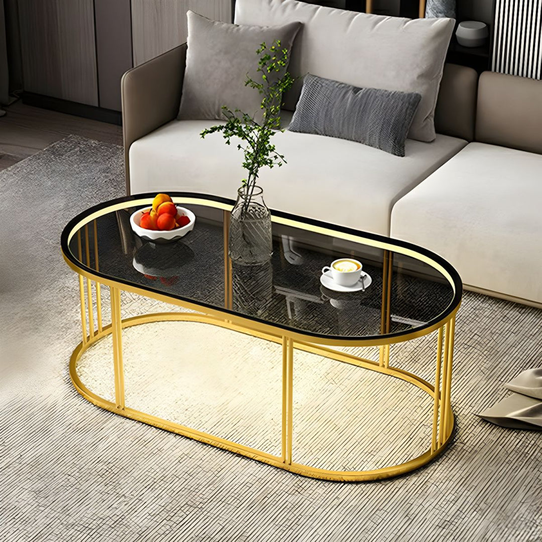 Jinal Stainless Steel Coffee Table for Lighting