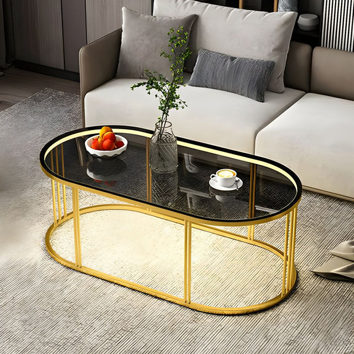 Jinal Stainless Steel Coffee Table for Lighting
