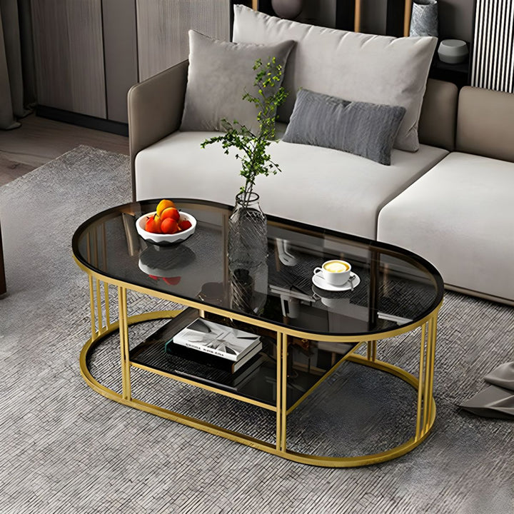 Jinal Stainless Steel Coffee Table for Lighting