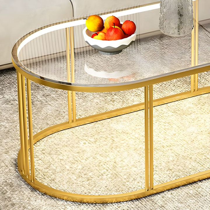 Jinal Stainless Steel Coffee Table for Lighting