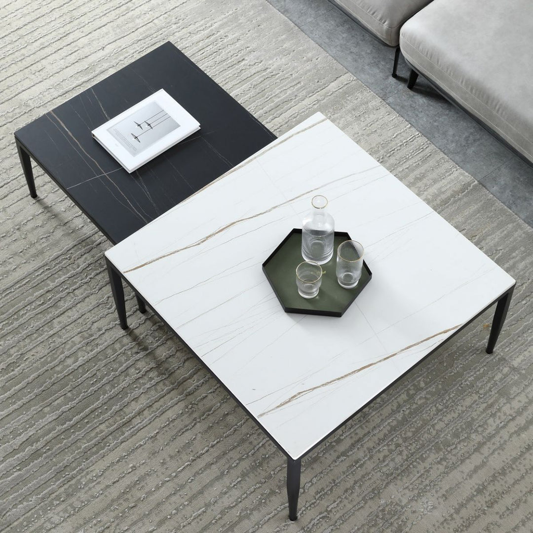 Benika Stainless Steel Frame Coffee Table for Living Room