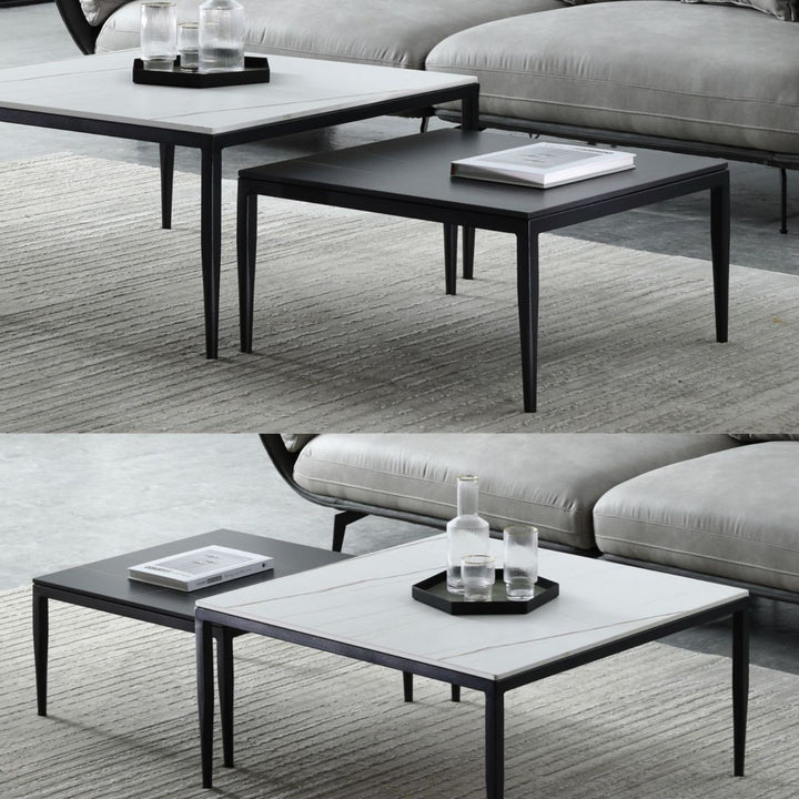 Benika Stainless Steel Frame Coffee Table for Living Room