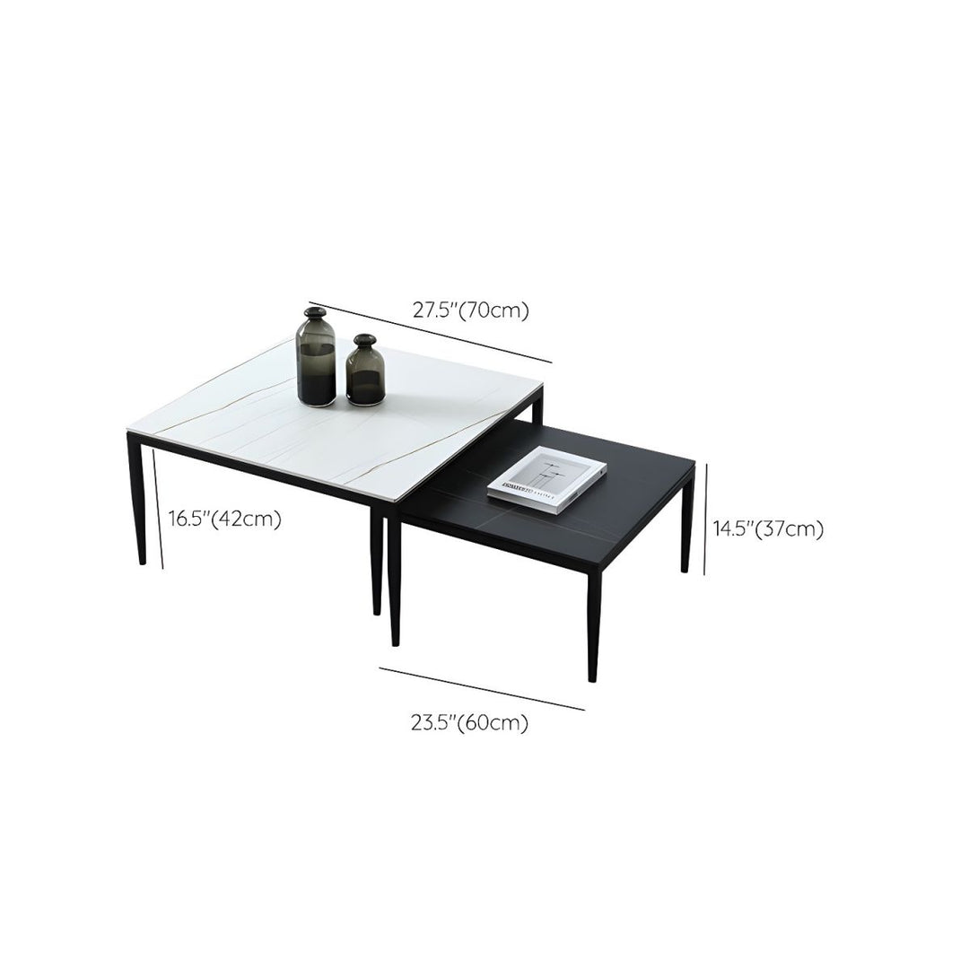 Benika Stainless Steel Frame Coffee Table for Living Room