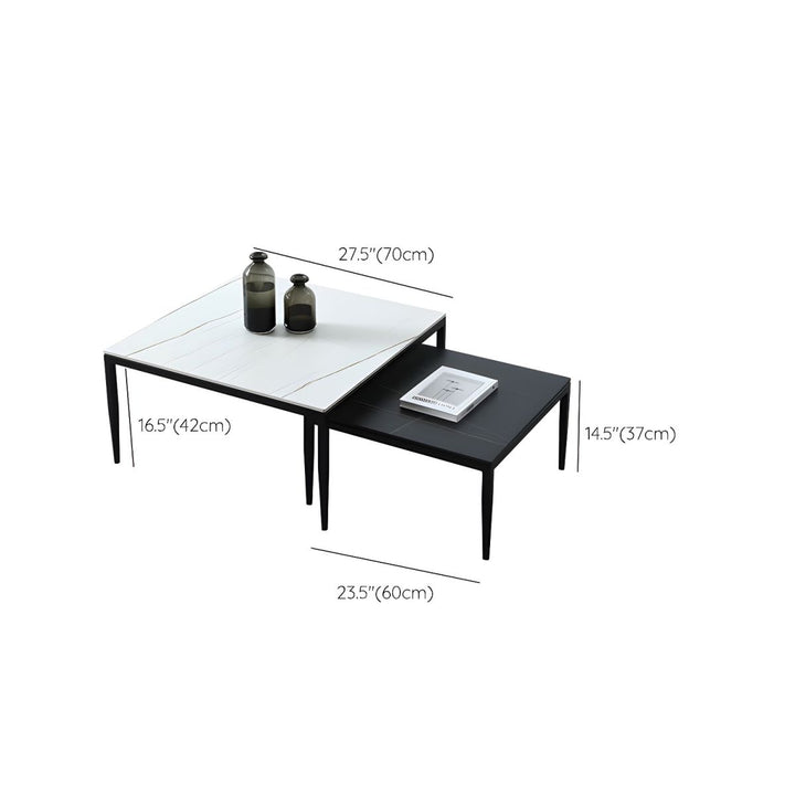 Benika Stainless Steel Frame Coffee Table for Living Room