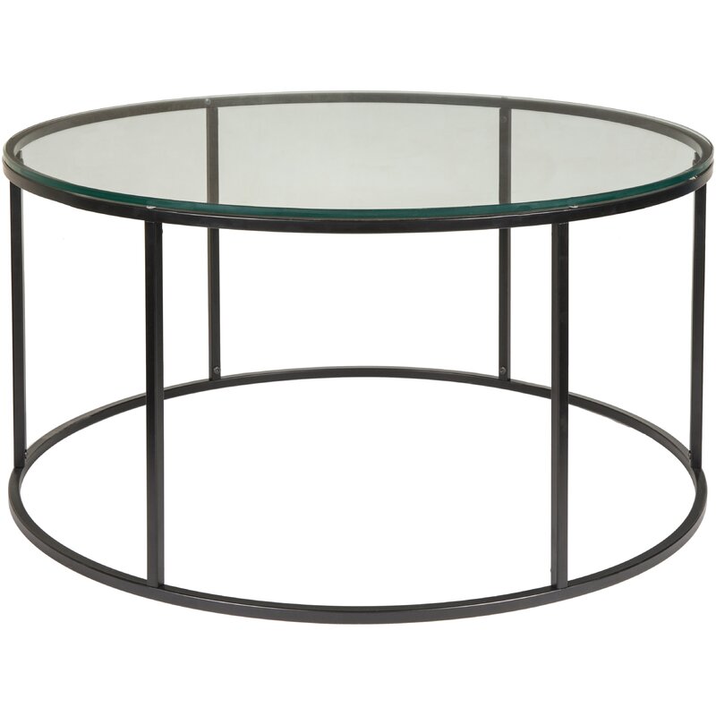 Crest Metal Coffee Table For Living Room