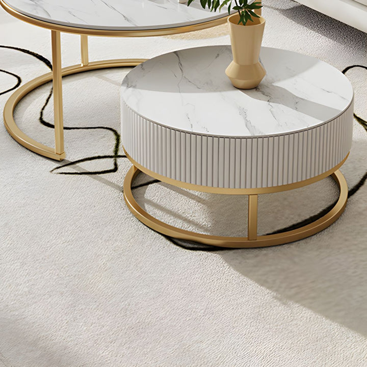 Minal Stainless Steel Coffee Table for Living Room