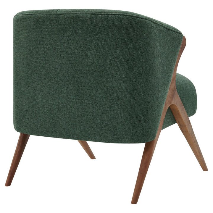Bhavya Solid Wood and Fabric Arm Chair | Living Room Chair | Lounge Chair