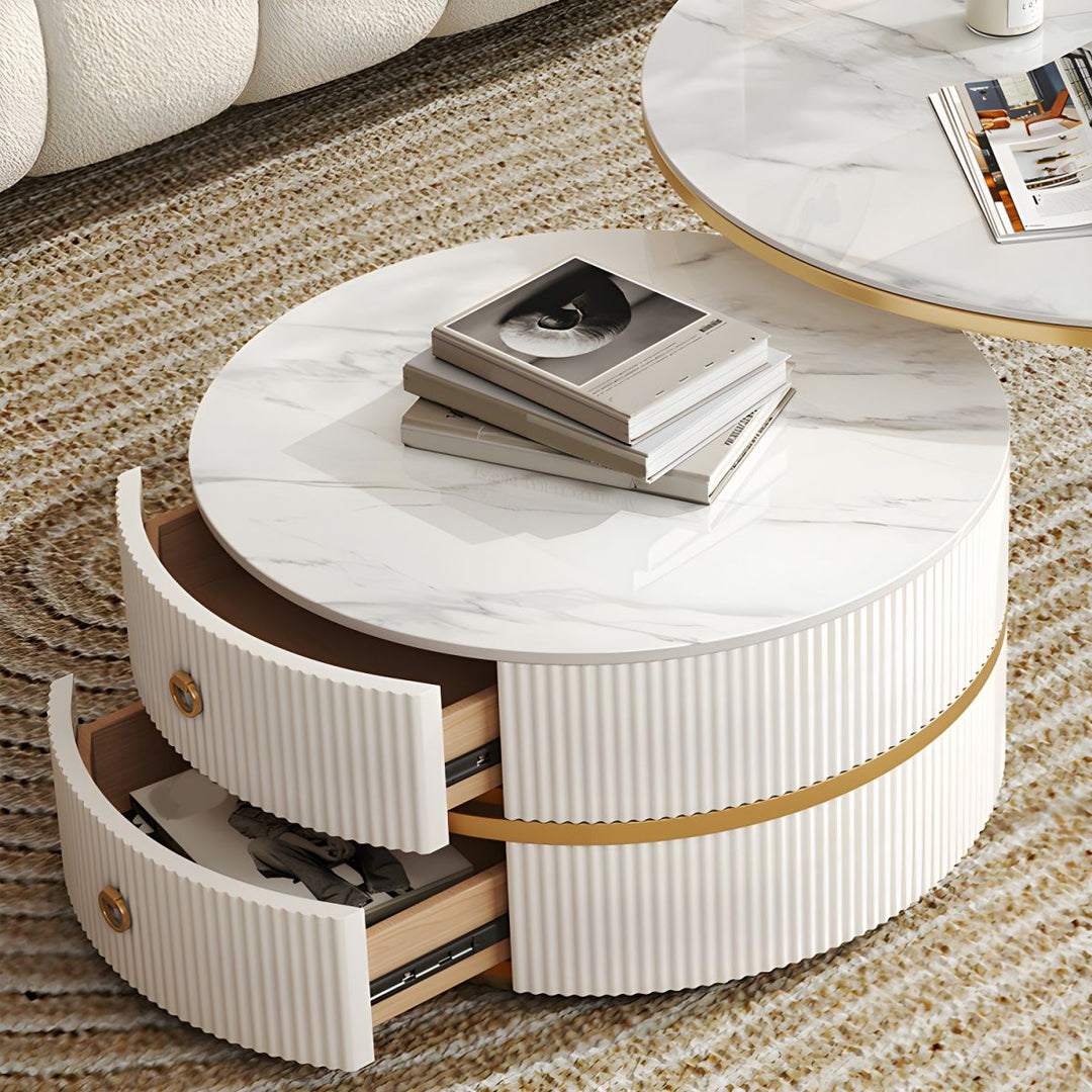 Devansh Stainless Steel Frame Coffee Table for Living Room